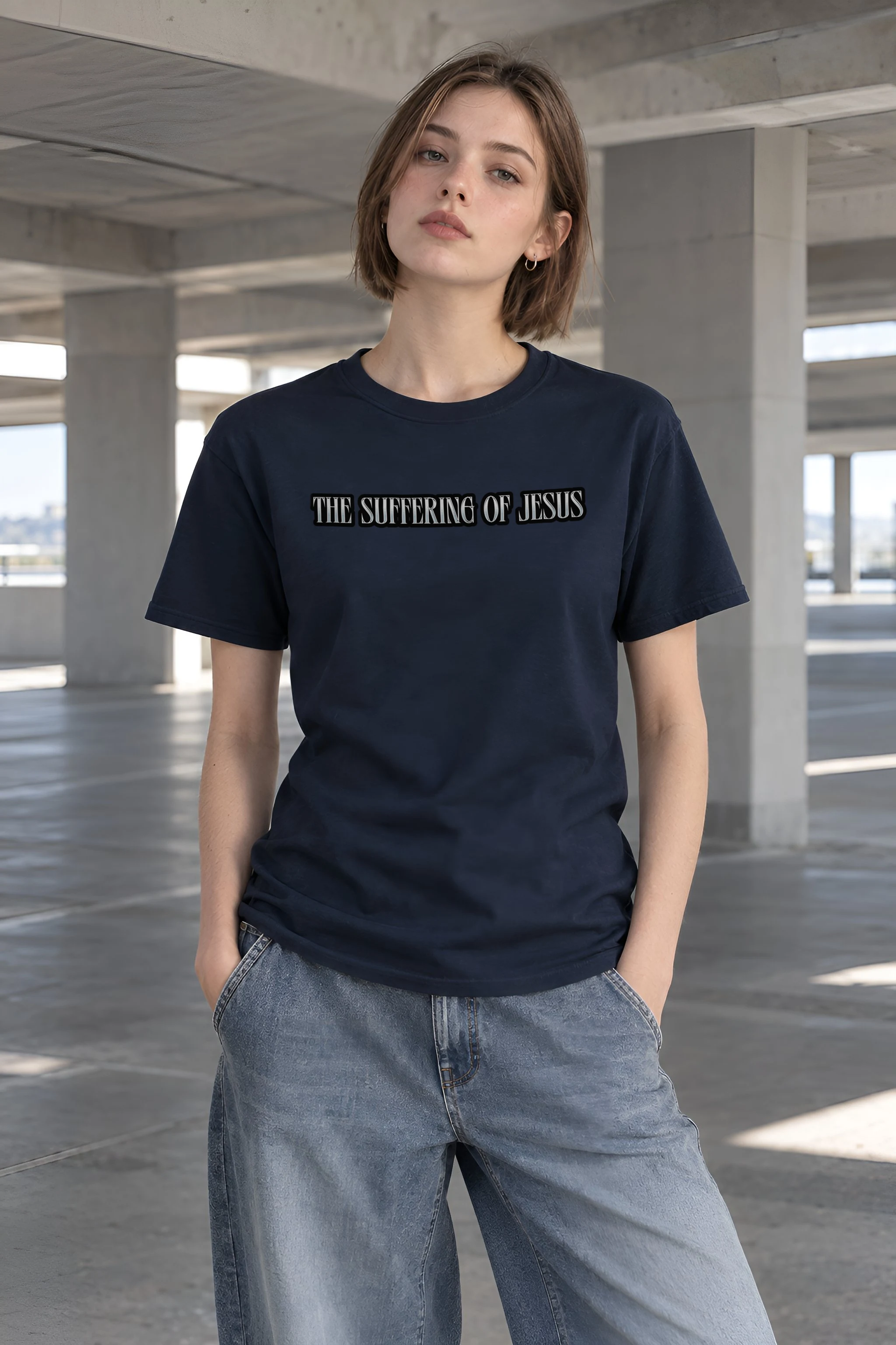"Sacred Trial" Heavyweight Unisex Crewneck T-shirt