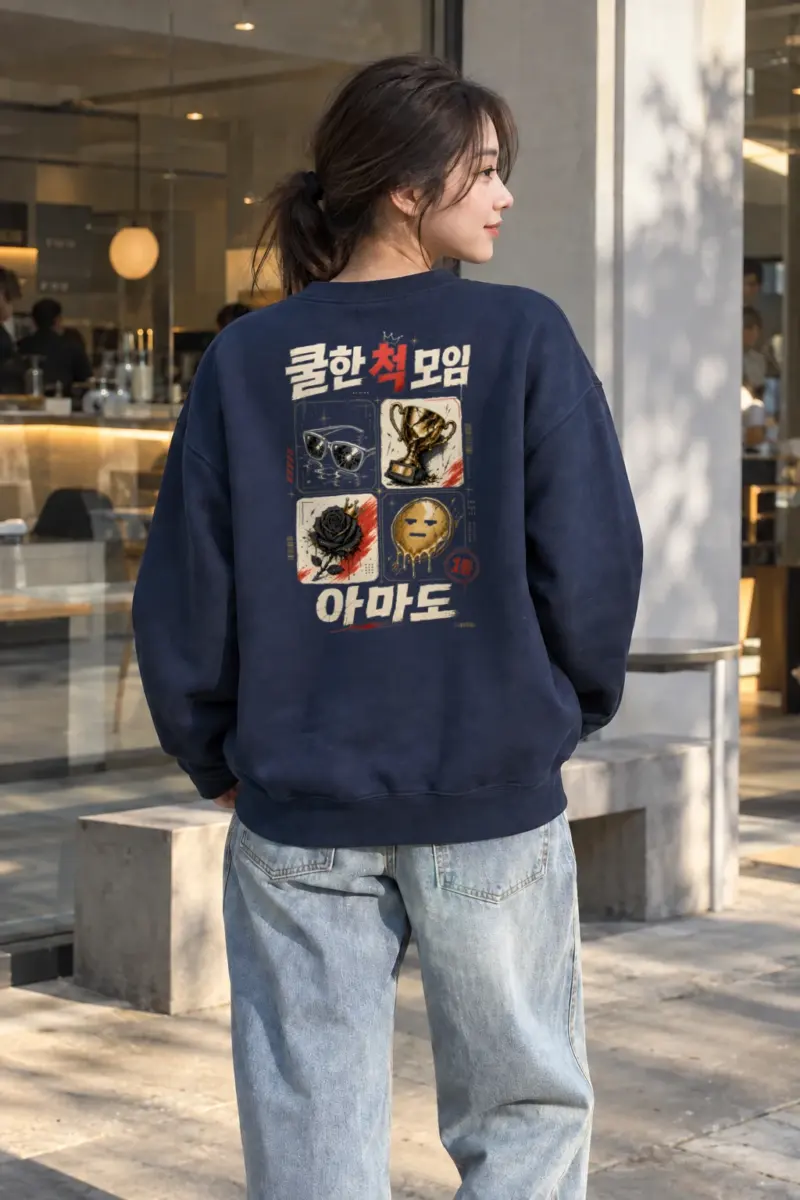 "Safety Mode Collage" Heavy Blend Unisex Crewneck Sweatshirt | Gildan 18000