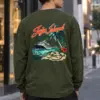 "Sail Away Jeju" Unisex Longsleeve T-shirt | Gildan 2400
