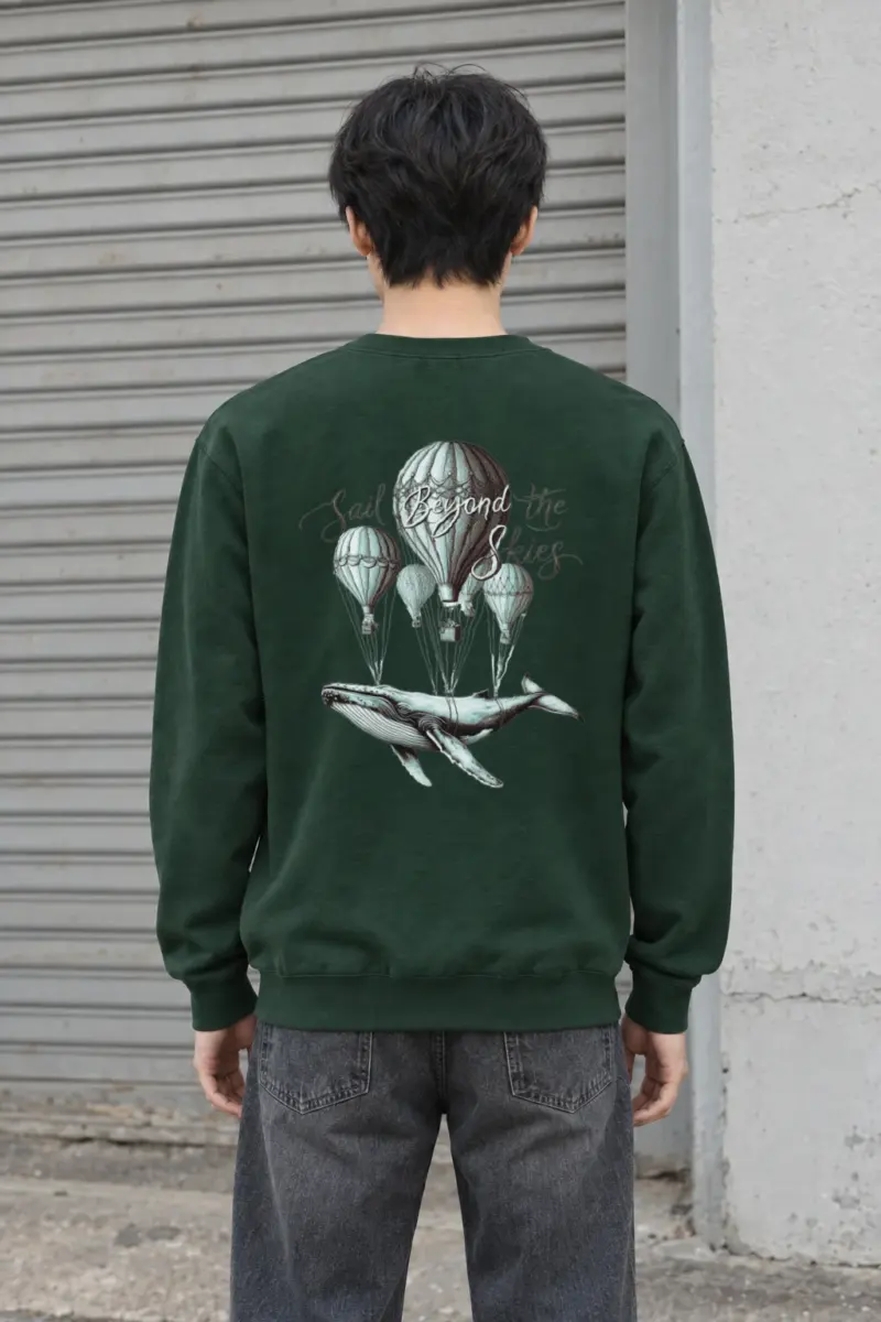 "Sail Beyond the Skies" Heavy Blend Unisex Crewneck Sweatshirt