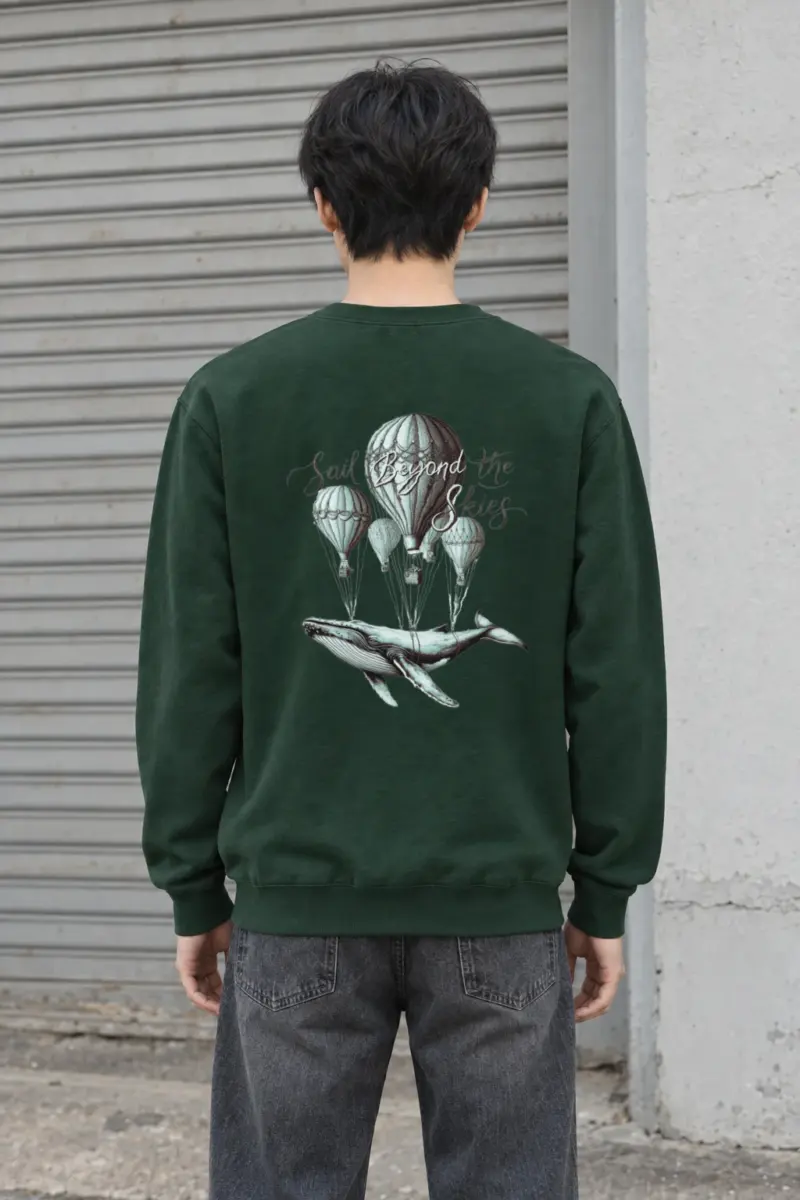 "Sail Beyond the Skies" Heavy Blend Unisex Crewneck Sweatshirt