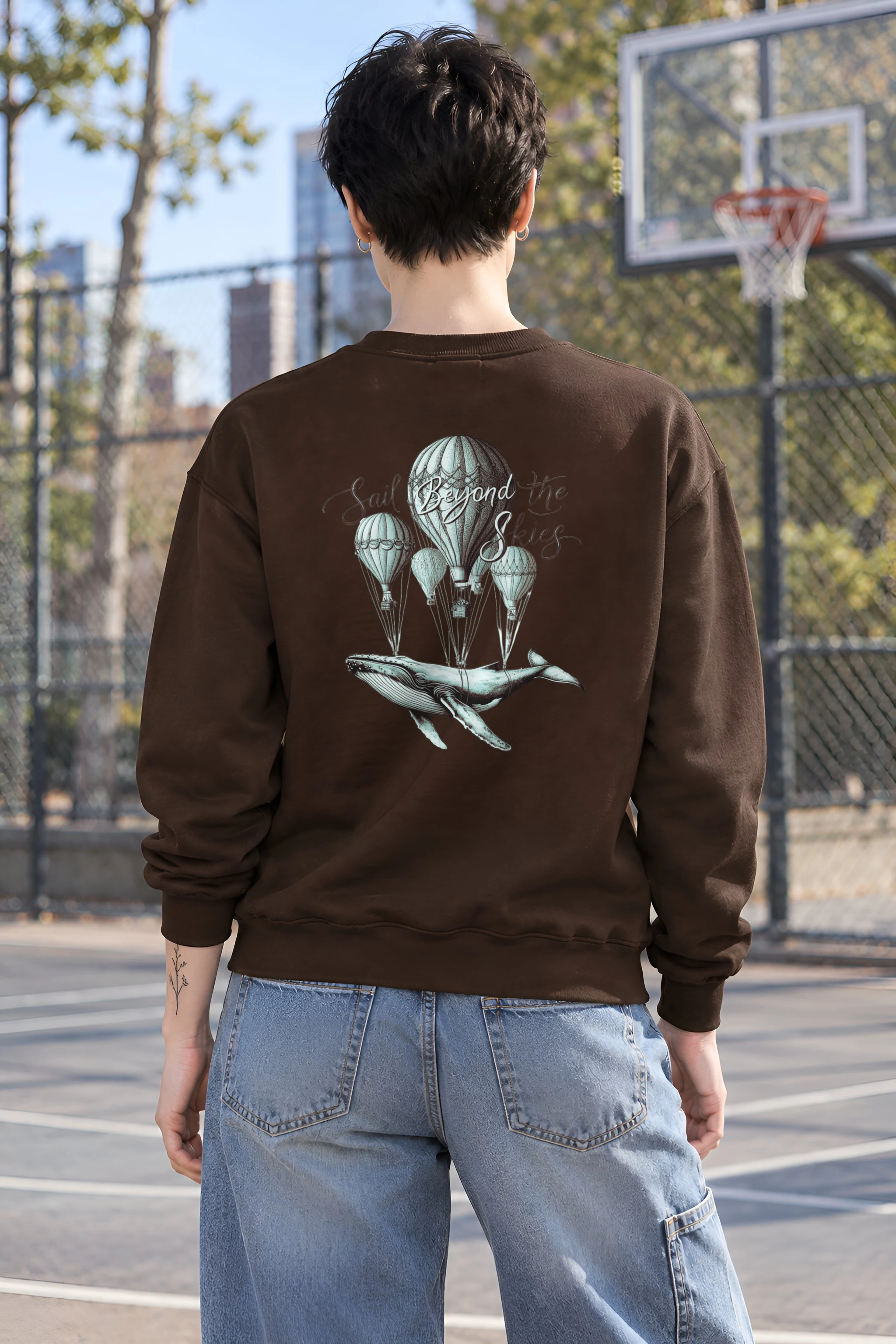 "Sail Beyond the Skies" 1 Crewneck Sweatshirt
