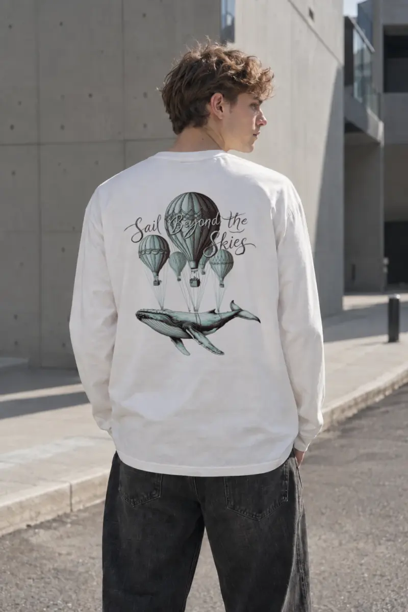 “Sail Beyond The Skies” Unisex Longsleeve T-shirt | Gildan 2400