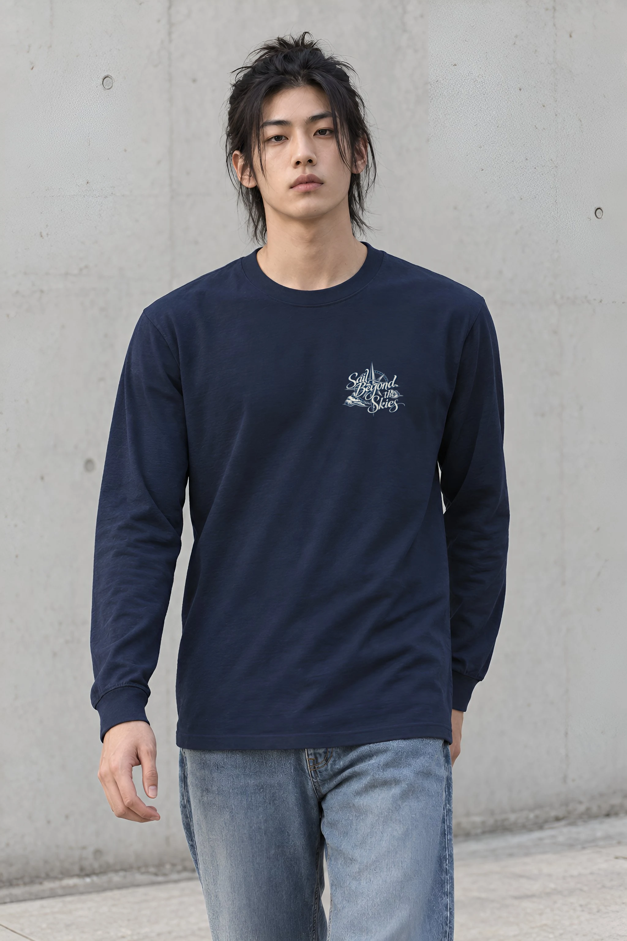 "Sail Beyond The Skies" Unisex Longsleeve T-shirt