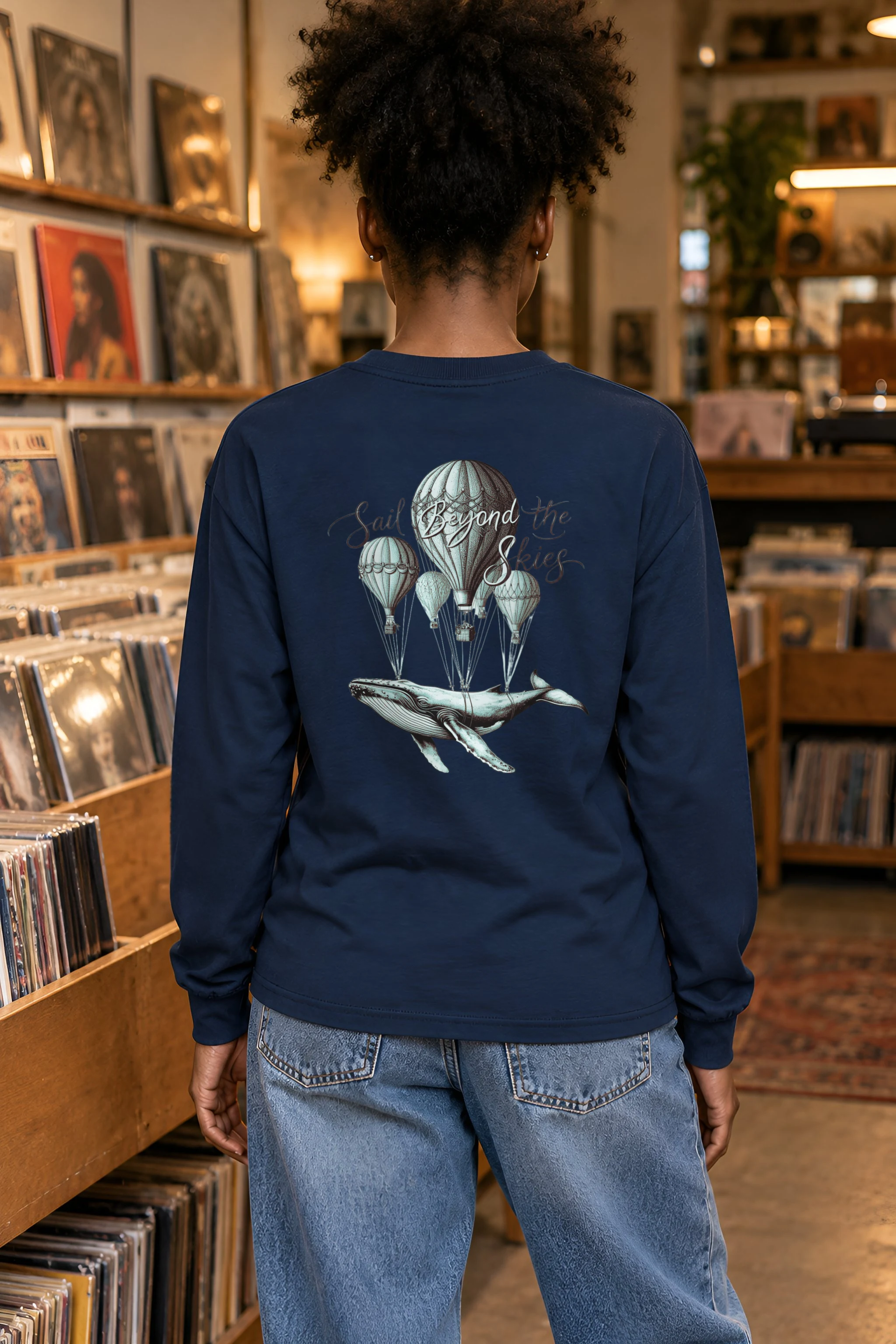 "Sail Beyond The Skies" Unisex Longsleeve T-shirt