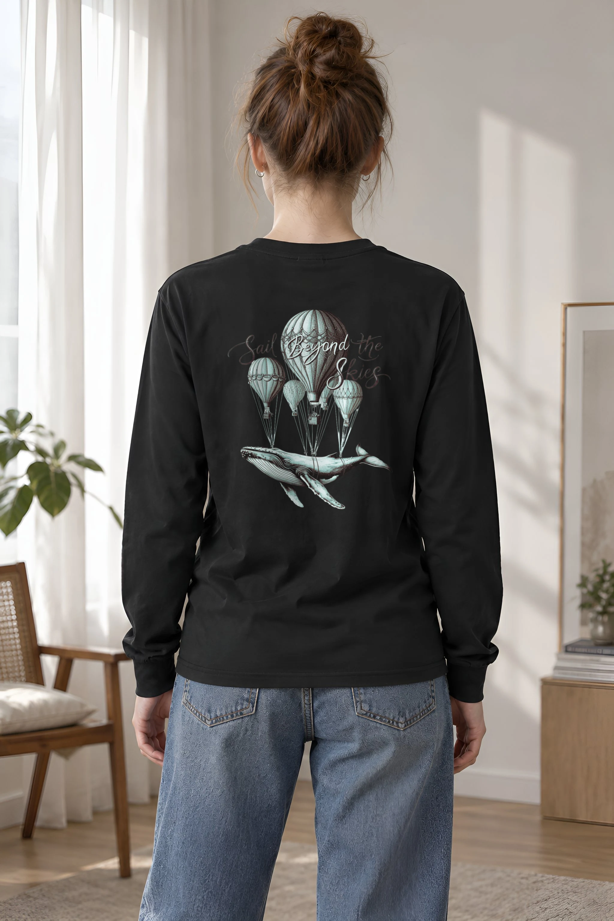 "Sail Beyond The Skies" Unisex Longsleeve T-shirt