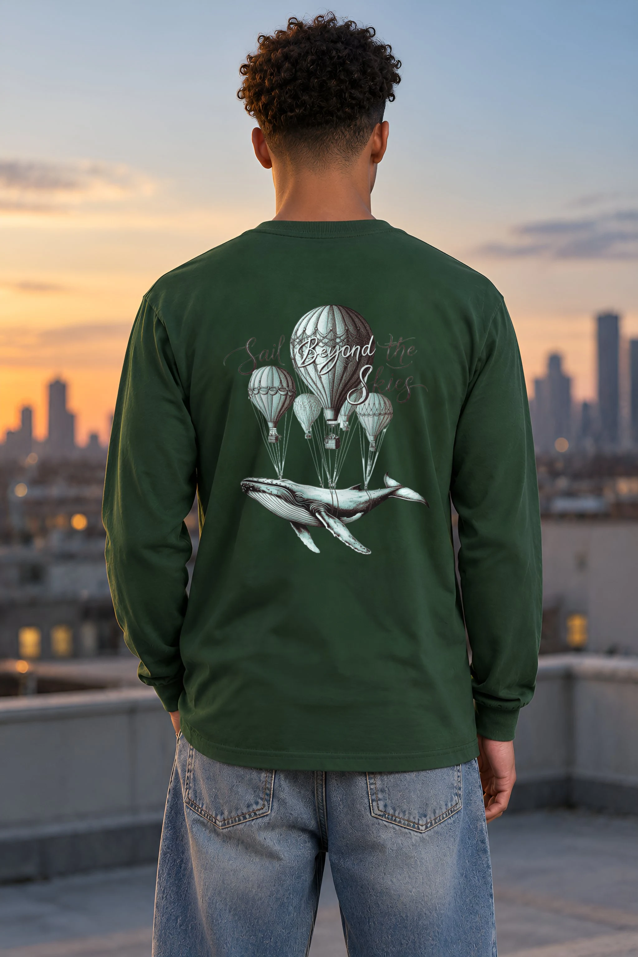 "Sail Beyond The Skies" Unisex Longsleeve T-shirt
