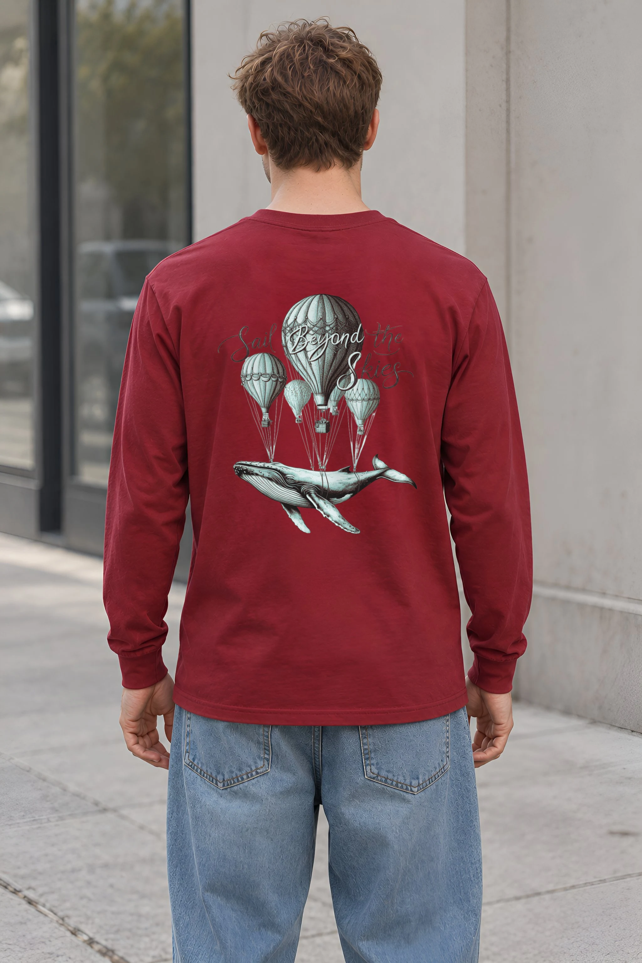 "Sail Beyond The Skies" Unisex Longsleeve T-shirt