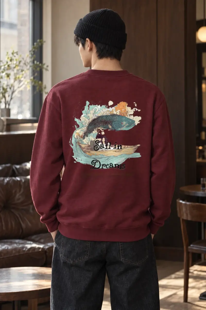 "Sail In Dreams" Heavy Blend Unisex Crewneck Sweatshirt | Gildan 18000
