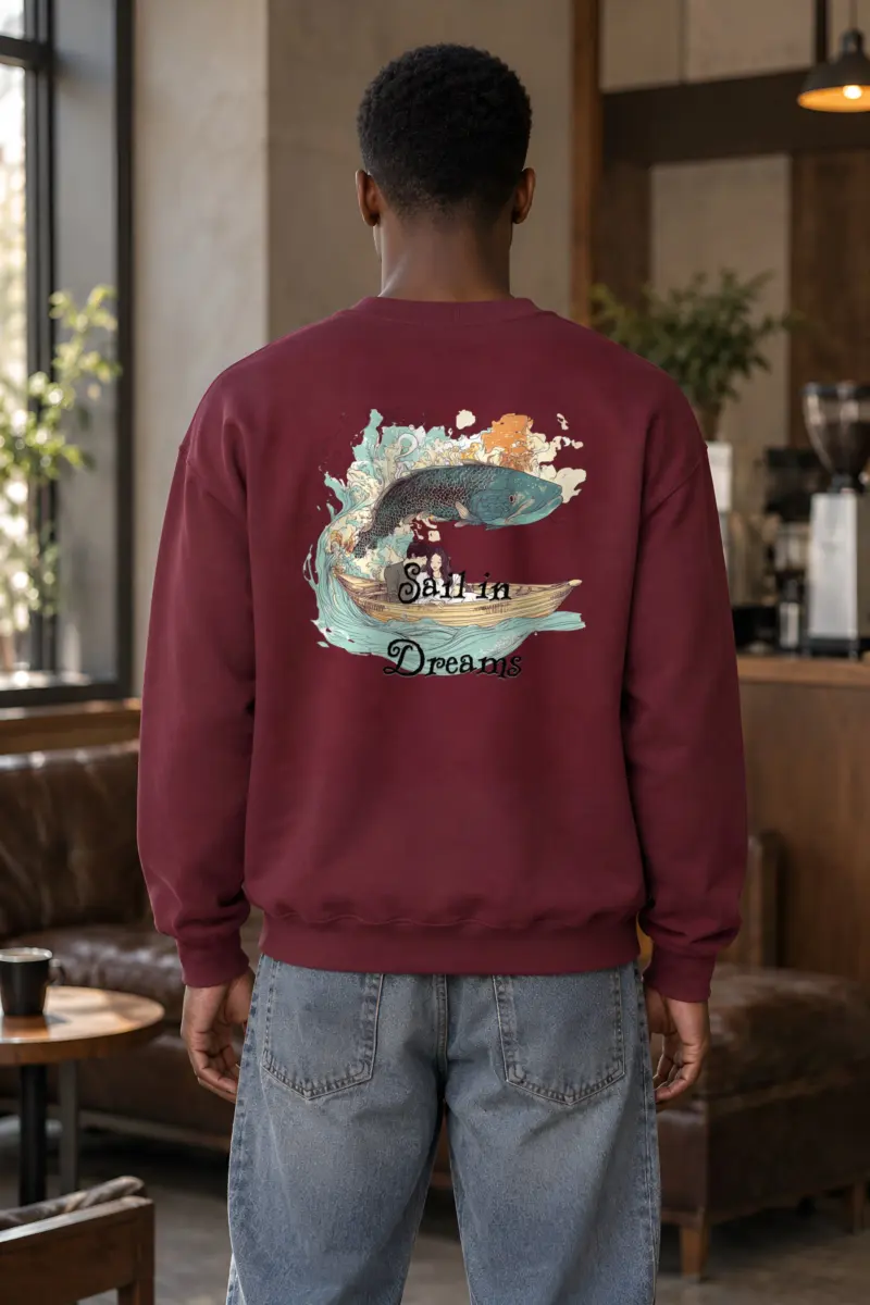 "Sail In Dreams" Heavy Blend Unisex Crewneck Sweatshirt