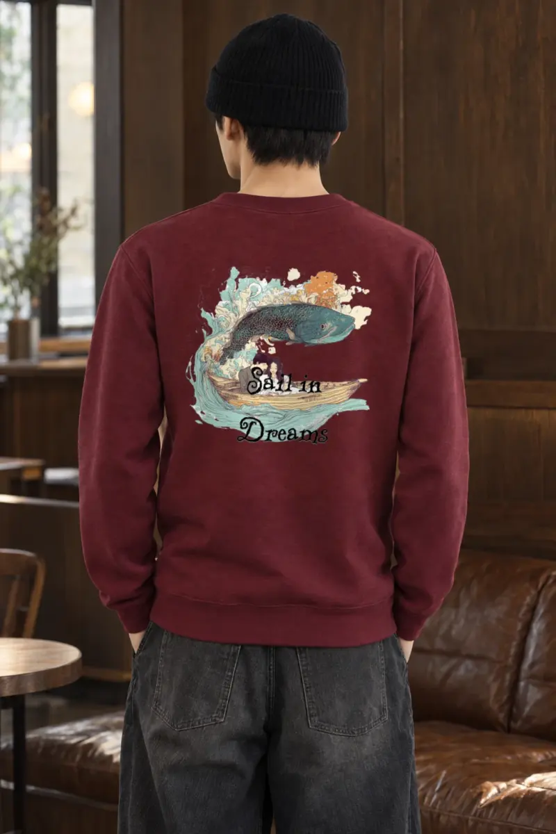 "Sail In Dreams" Heavy Blend Unisex Crewneck Sweatshirt