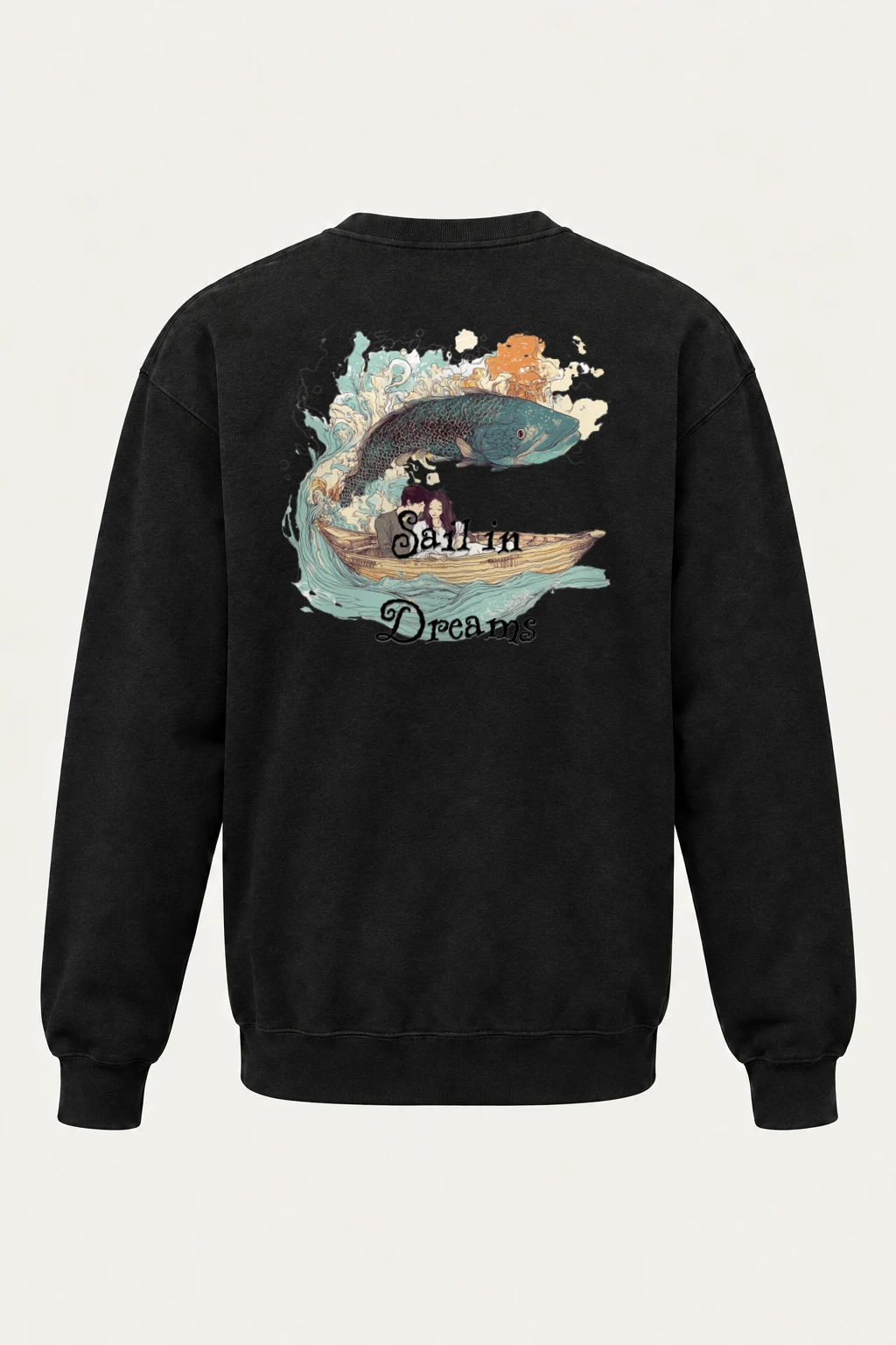 "Sail In Dreams" Heavy Blend Unisex Crewneck Sweatshirt | Gildan 18000