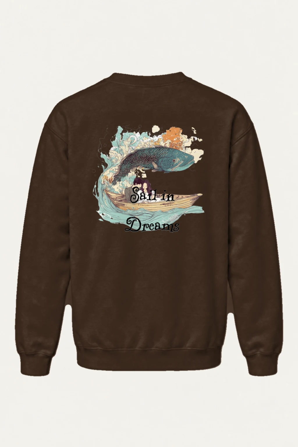 "Sail In Dreams" Heavy Blend Unisex Crewneck Sweatshirt | Gildan 18000