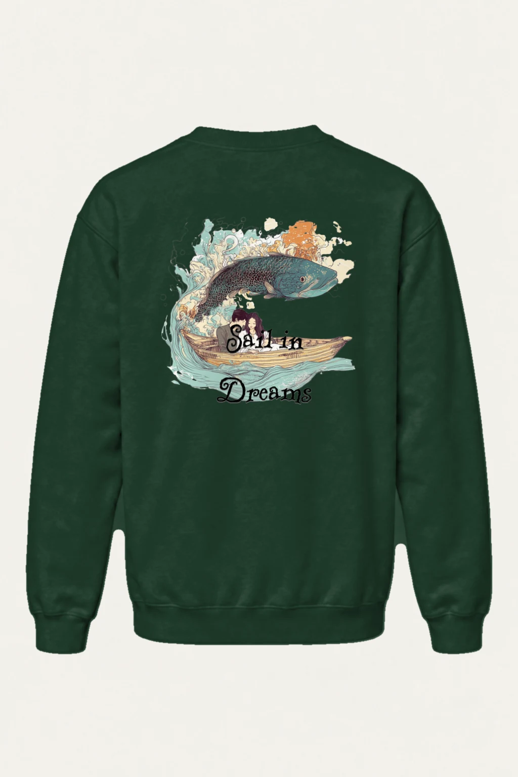 "Sail In Dreams" Heavy Blend Unisex Crewneck Sweatshirt | Gildan 18000