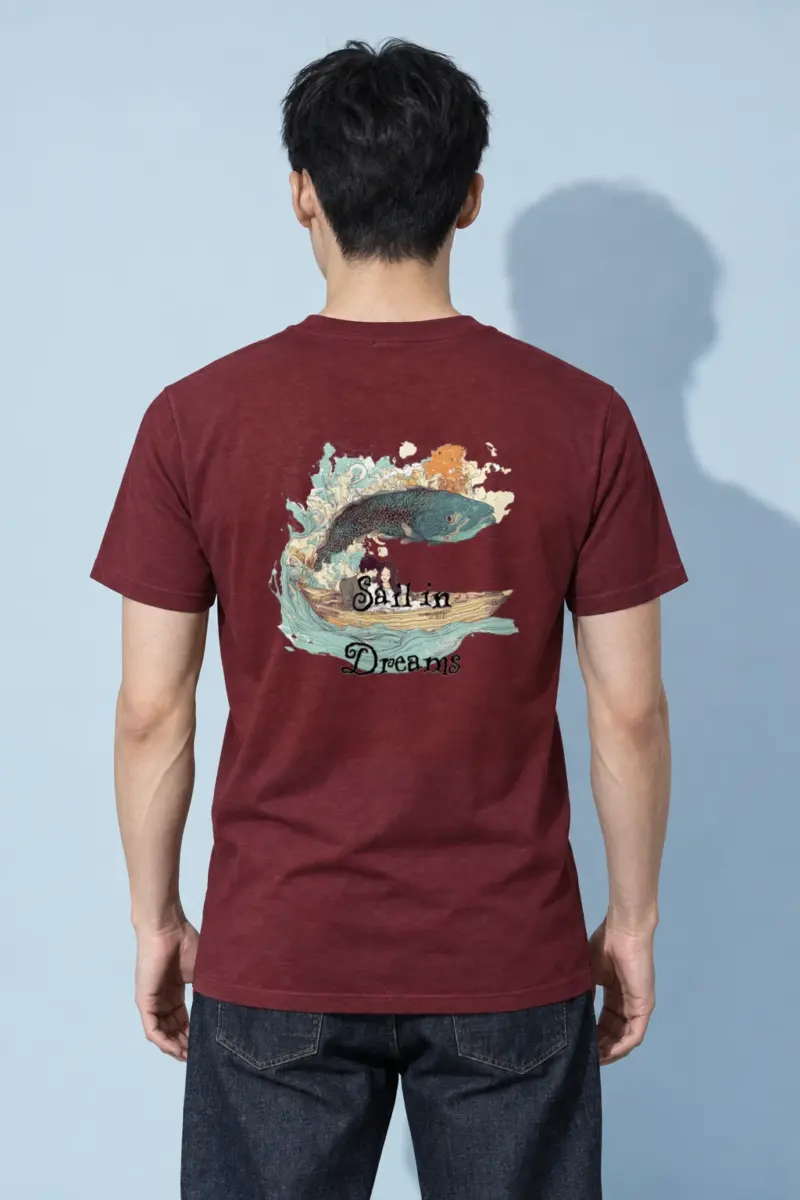 "Sail In Dreams" Heavyweight Unisex Crewneck T-shirt