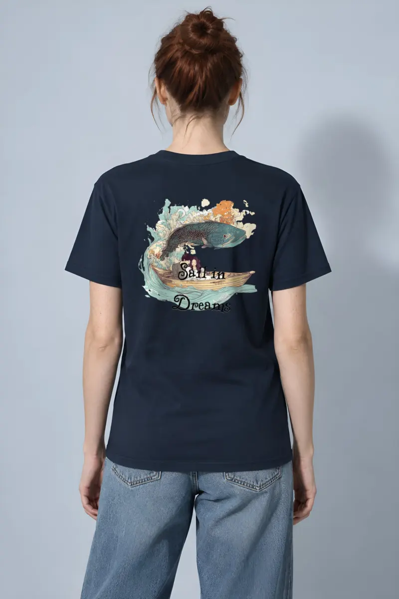 "Sail In Dreams" Heavyweight Unisex Crewneck T-shirt