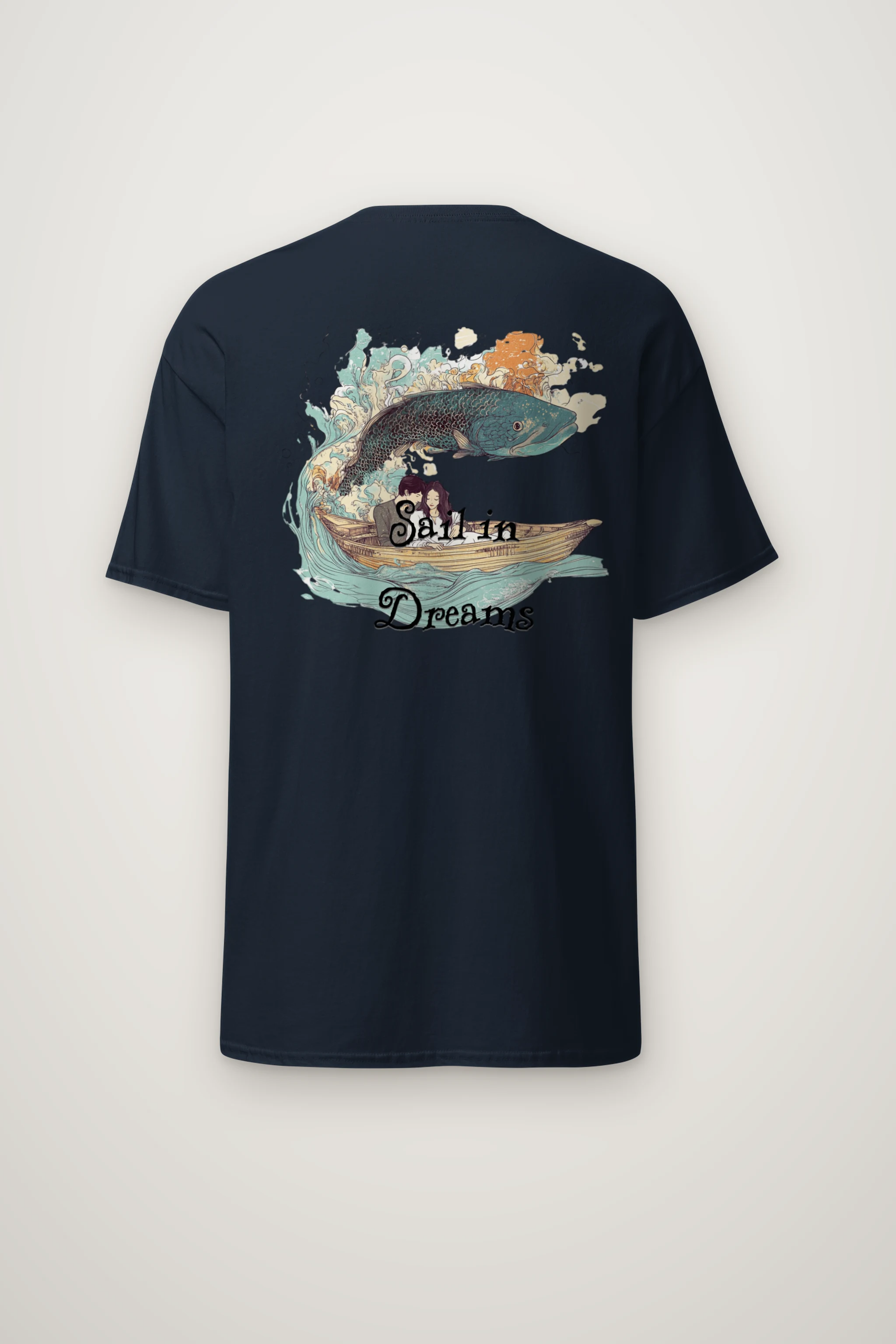 "Sail In Dreams" Heavyweight Unisex Crewneck T-shirt