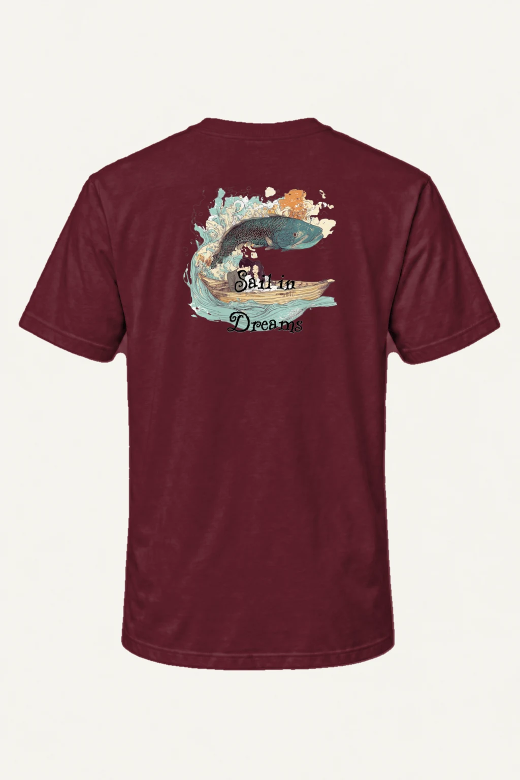 "Sail In Dreams" Heavyweight Unisex Crewneck T-shirt | Gildan 5000