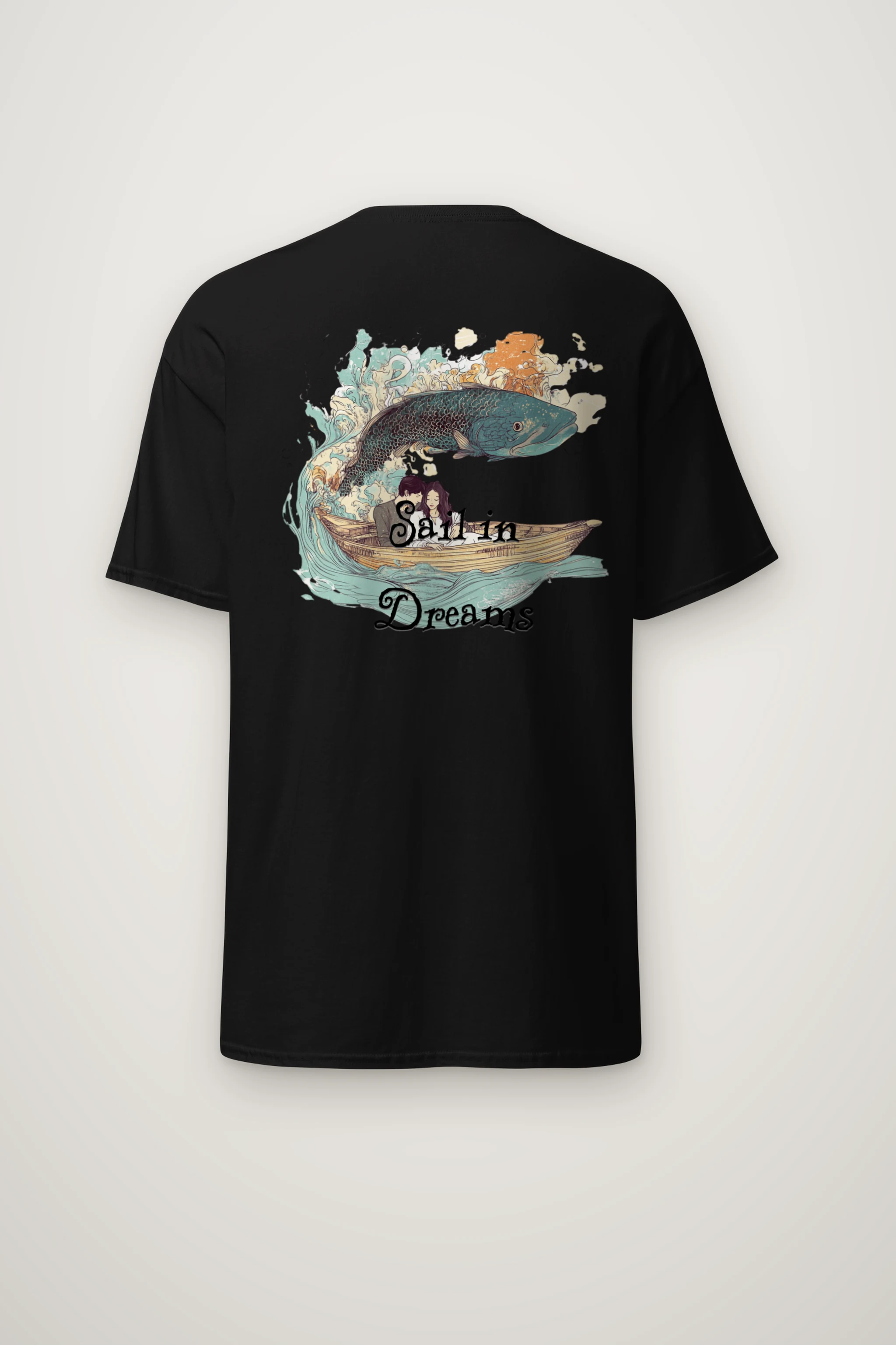 "Sail In Dreams" Heavyweight Unisex Crewneck T-shirt