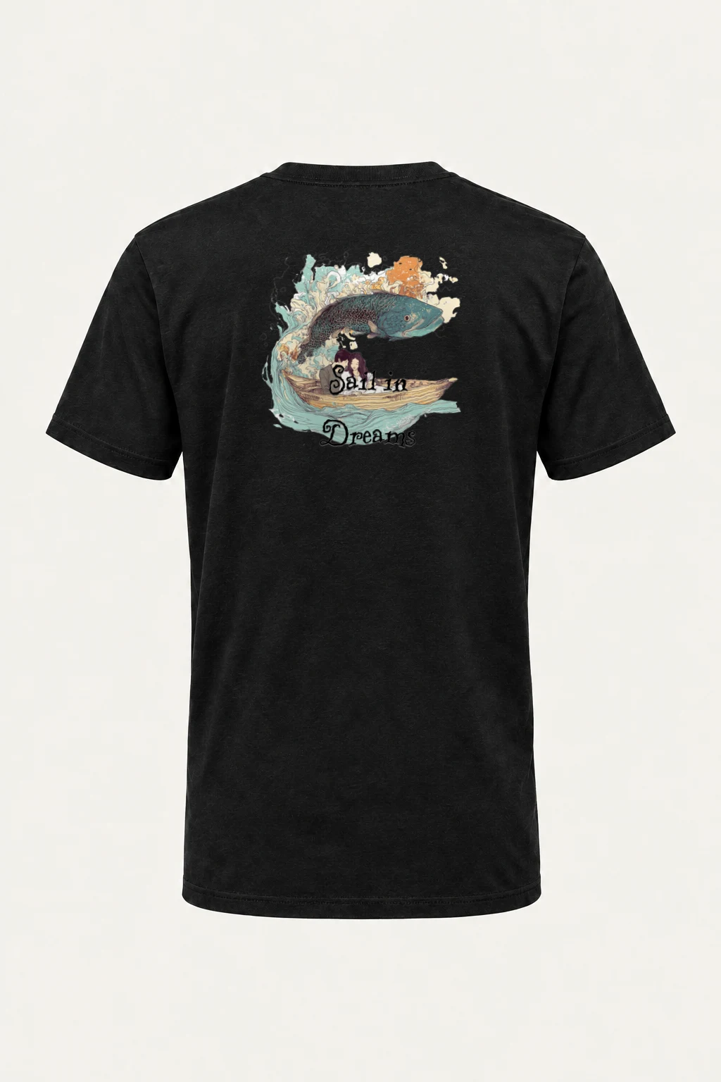 "Sail In Dreams" Heavyweight Unisex Crewneck T-shirt | Gildan 5000