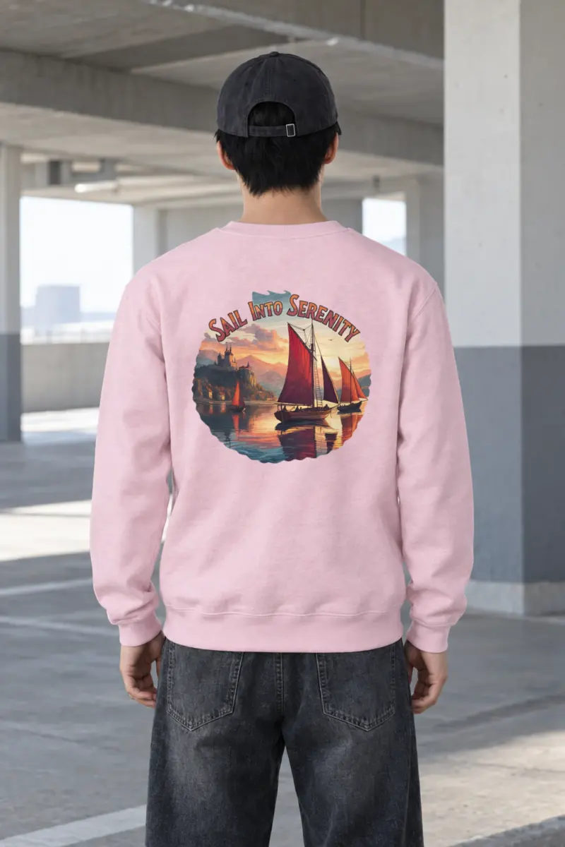 "Sail Into Serenity" Heavy Blend Unisex Crewneck Sweatshirt