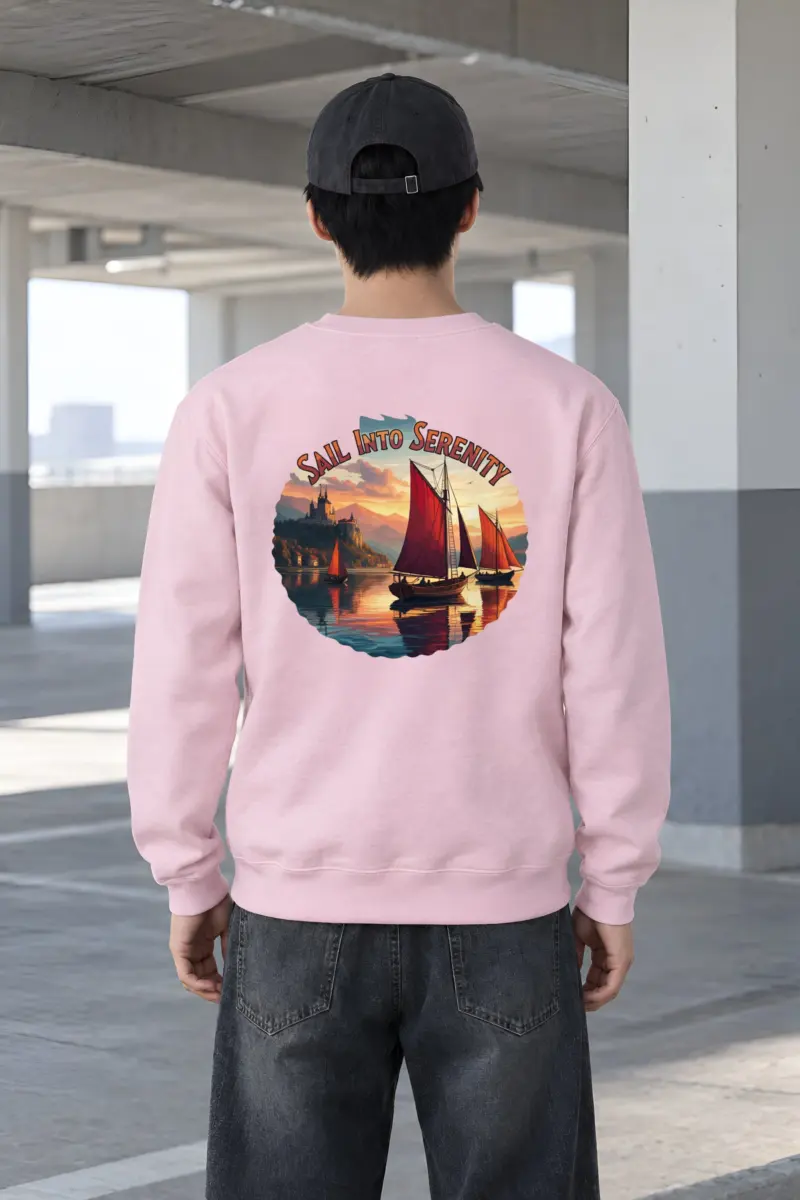 "Sail Into Serenity" Heavy Blend Unisex Crewneck Sweatshirt