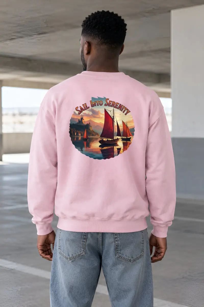 "Sail Into Serenity" Heavy Blend Unisex Crewneck Sweatshirt