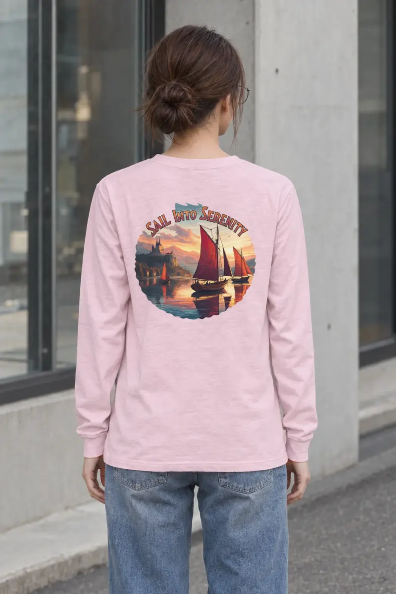 "Sail Into Serenity" Unisex Longsleeve T-shirt