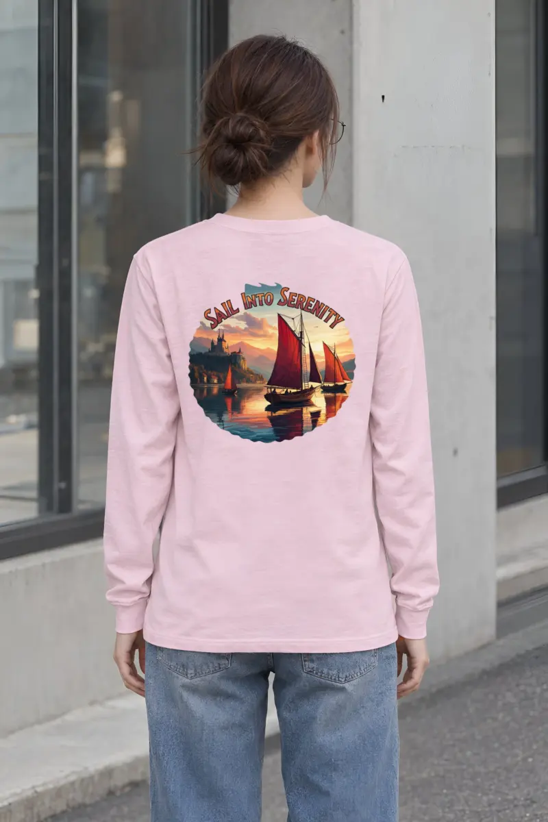 "Sail Into Serenity" Unisex Longsleeve T-shirt