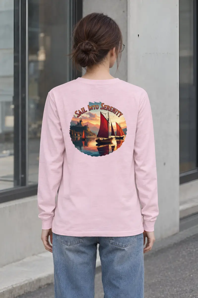 "Sail Into Serenity" Unisex Longsleeve T-shirt