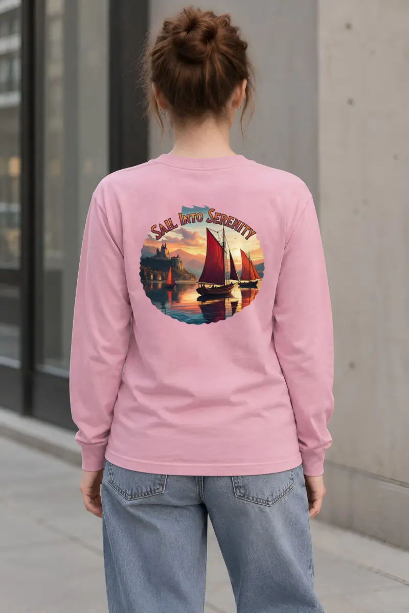 "Sail Into Serenity" Unisex Longsleeve T-shirt