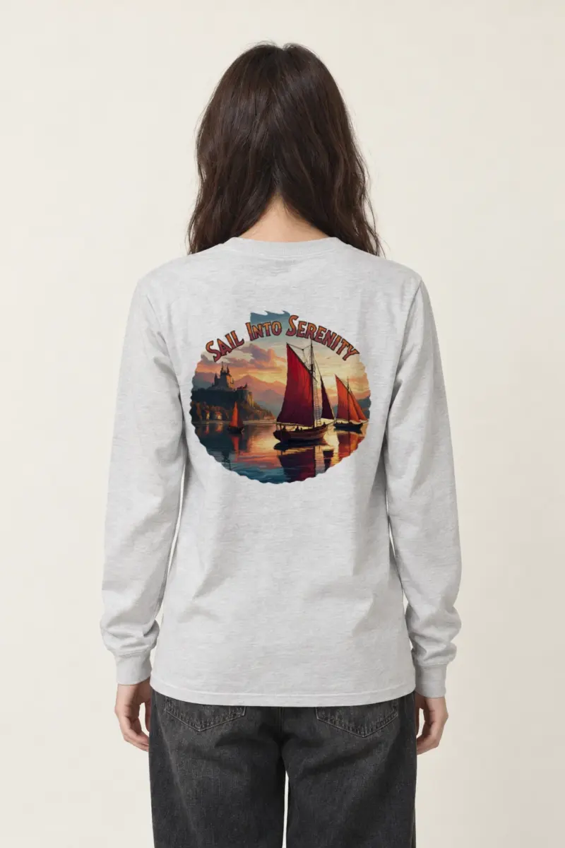"Sail Into Serenity" Unisex Longsleeve T-shirt | Gildan 2400