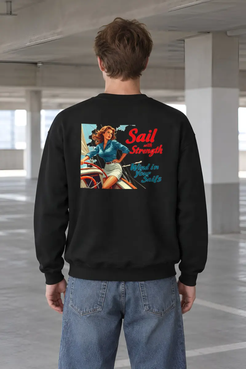"Sail With Strength" Heavy Blend Unisex Crewneck Sweatshirt