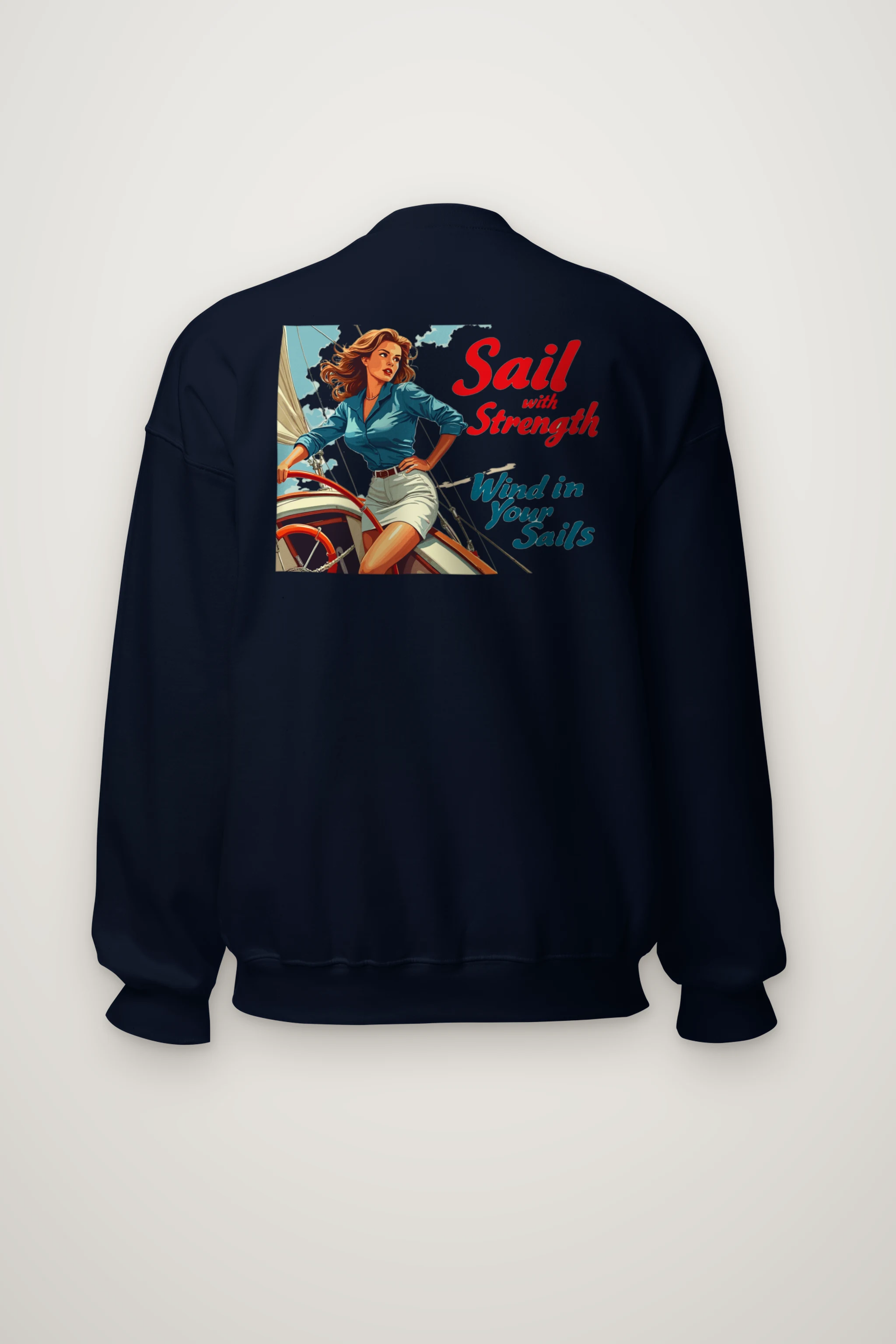 "Sail With Strength" Heavy Blend Unisex Crewneck Sweatshirt