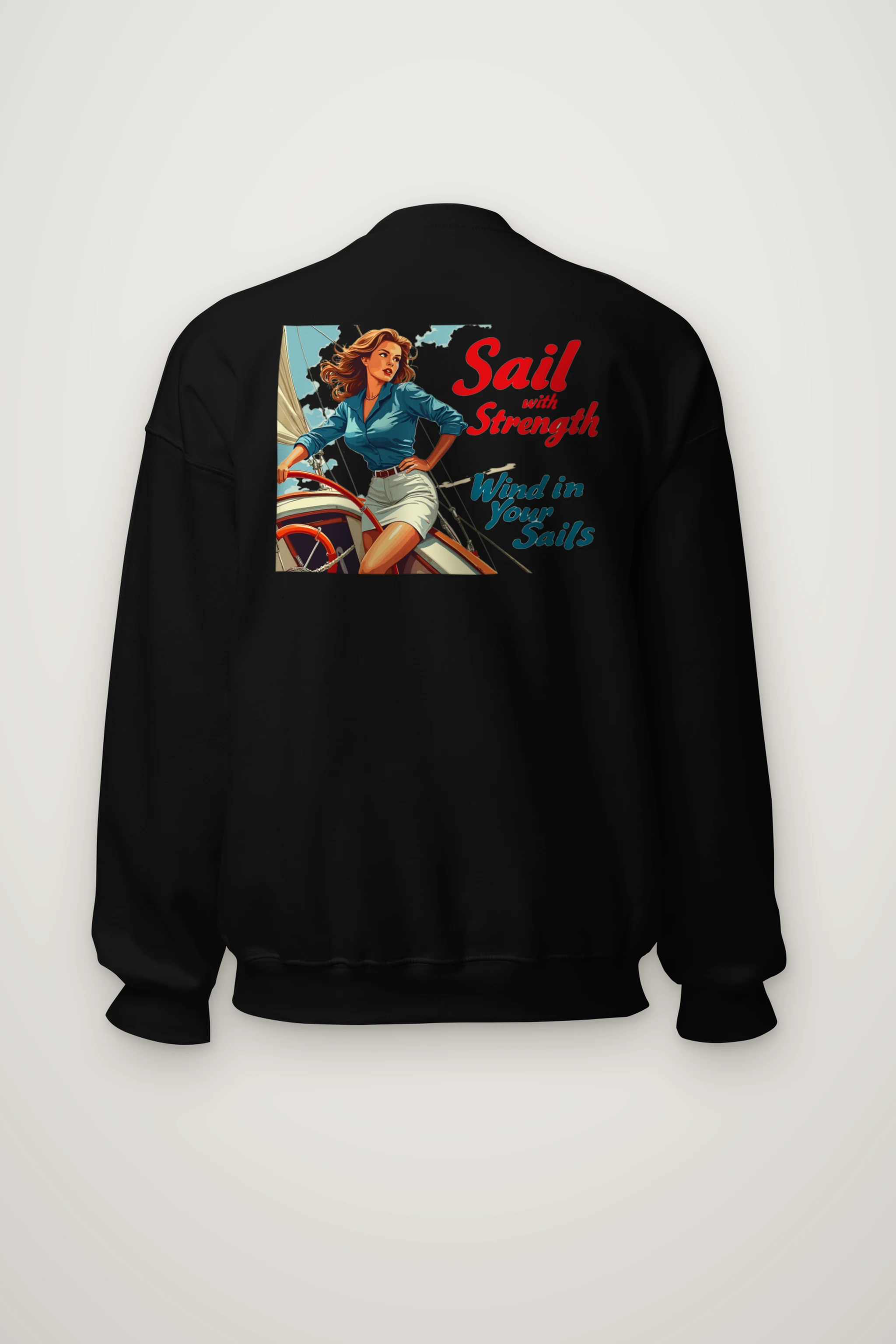 "Sail With Strength" Heavy Blend Unisex Crewneck Sweatshirt