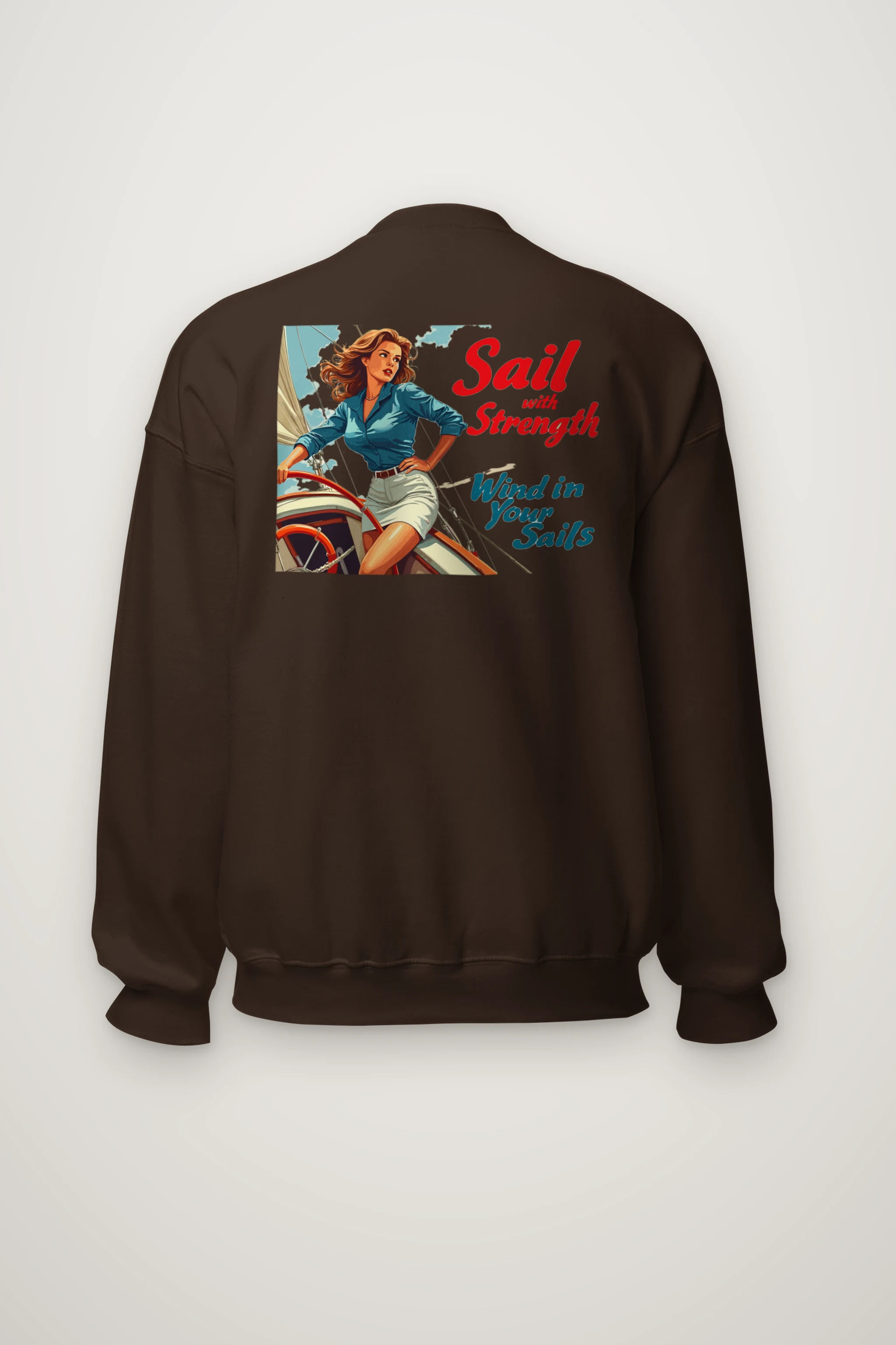 "Sail With Strength" Heavy Blend Unisex Crewneck Sweatshirt