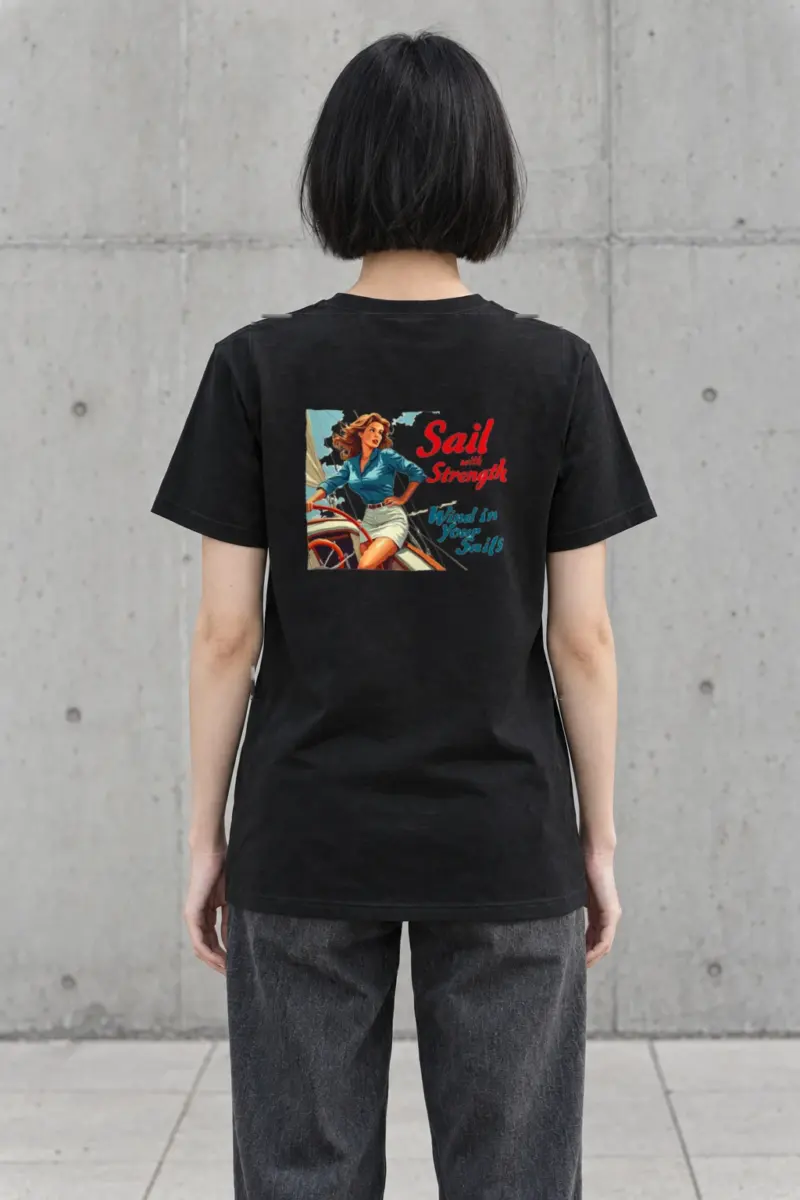 "Sail With Strength" Heavyweight Unisex Crewneck T-shirt