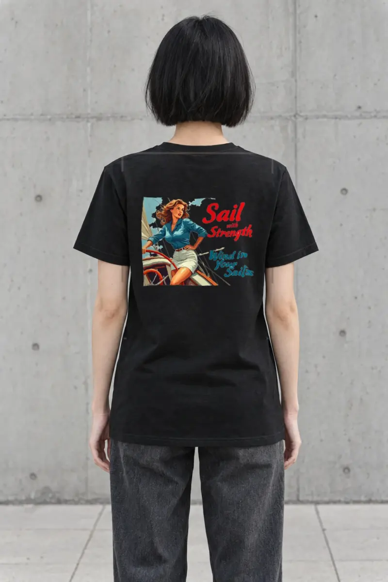 "Sail With Strength" Heavyweight Unisex Crewneck T-shirt