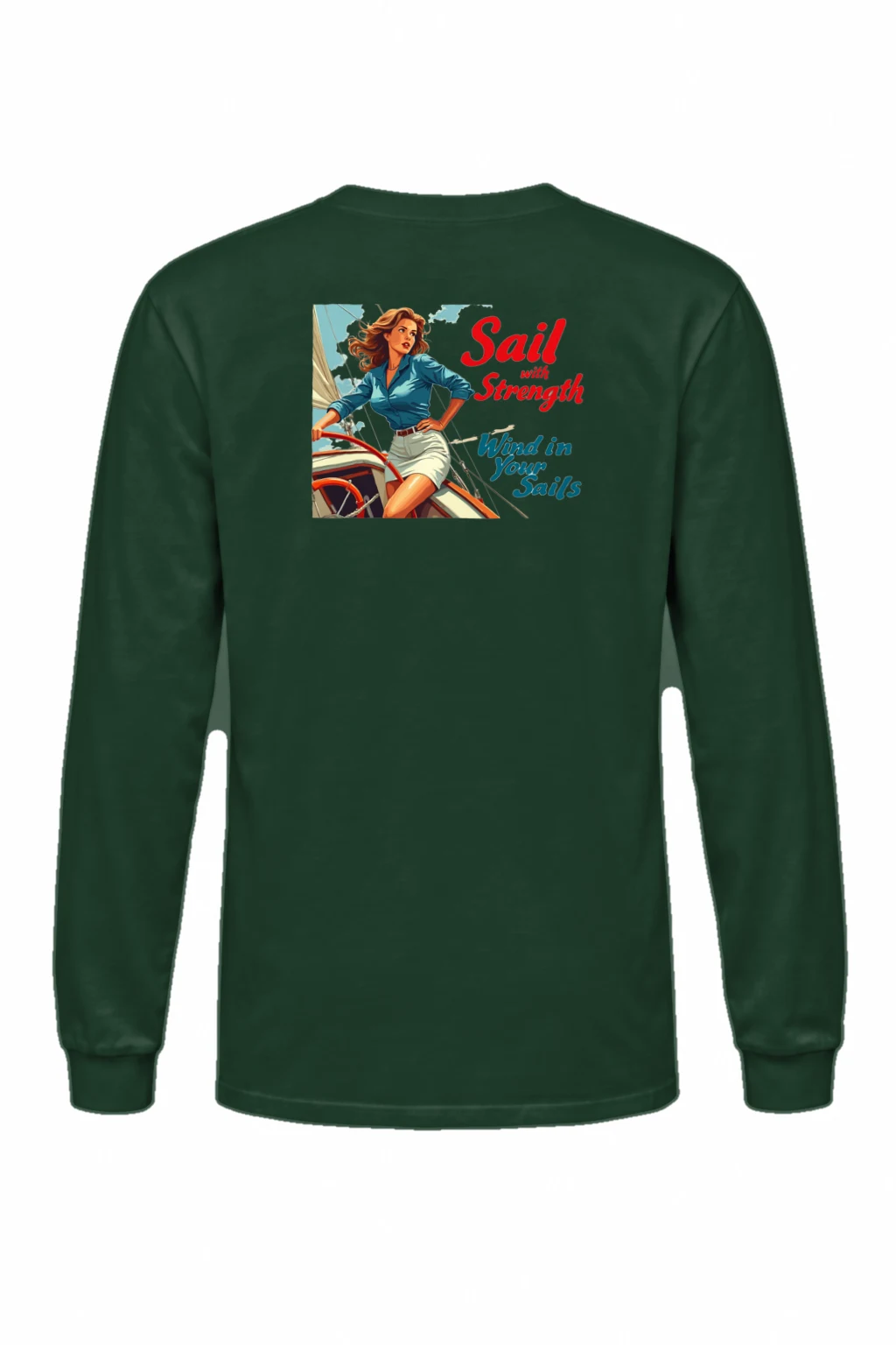 "Sail With Strength" Unisex Longsleeve T-shirt | Gildan 2400