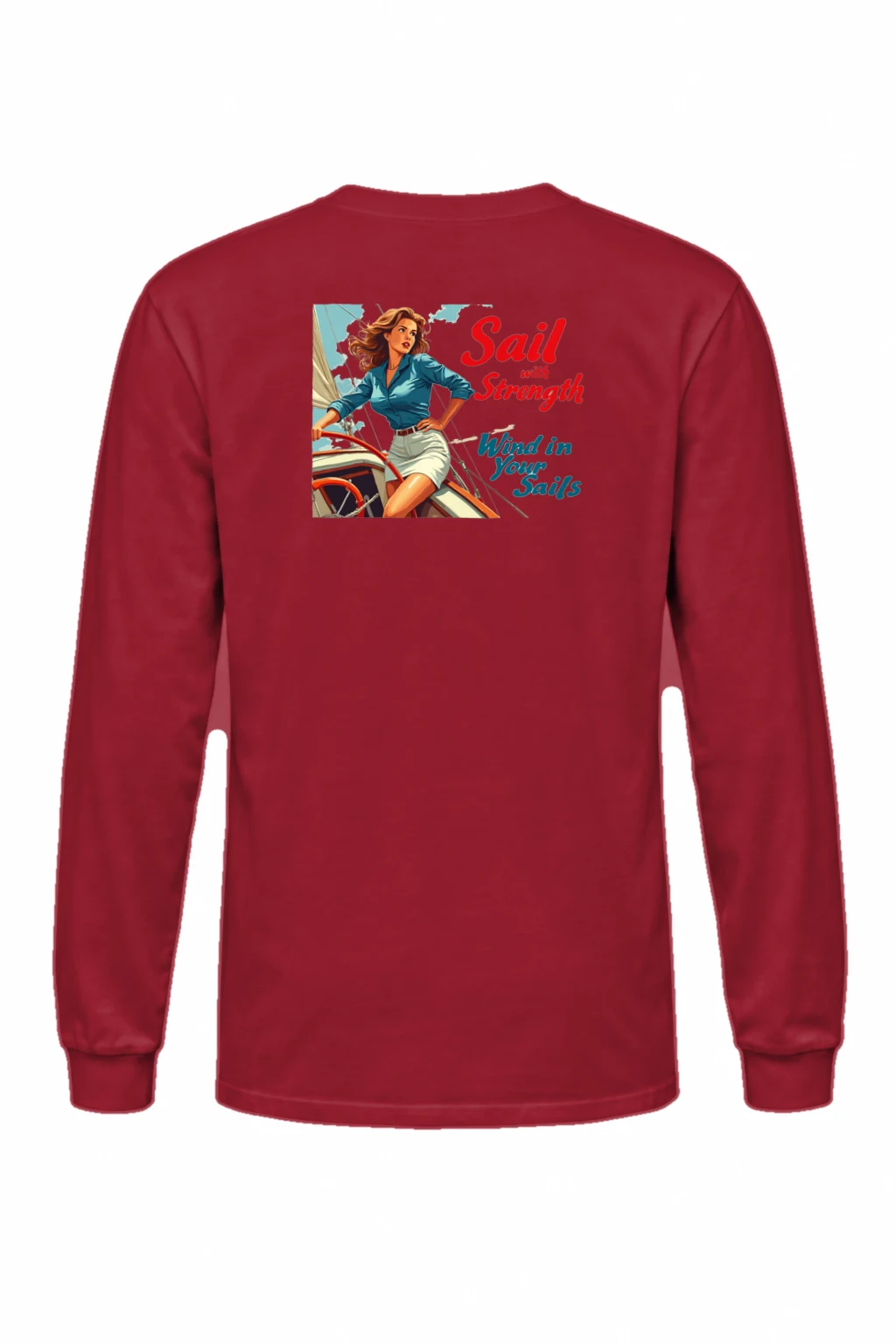 "Sail With Strength" Unisex Longsleeve T-shirt | Gildan 2400