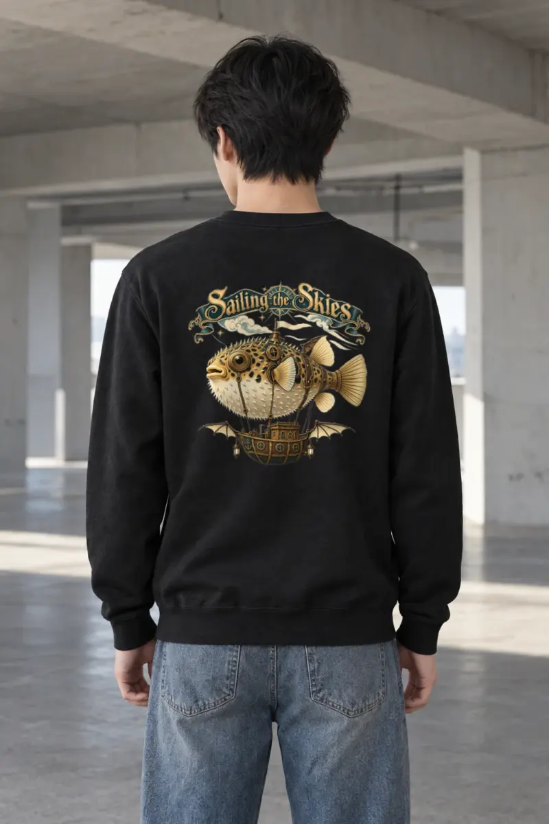 "Sailing The Skies" Heavy Blend Unisex Crewneck Sweatshirt