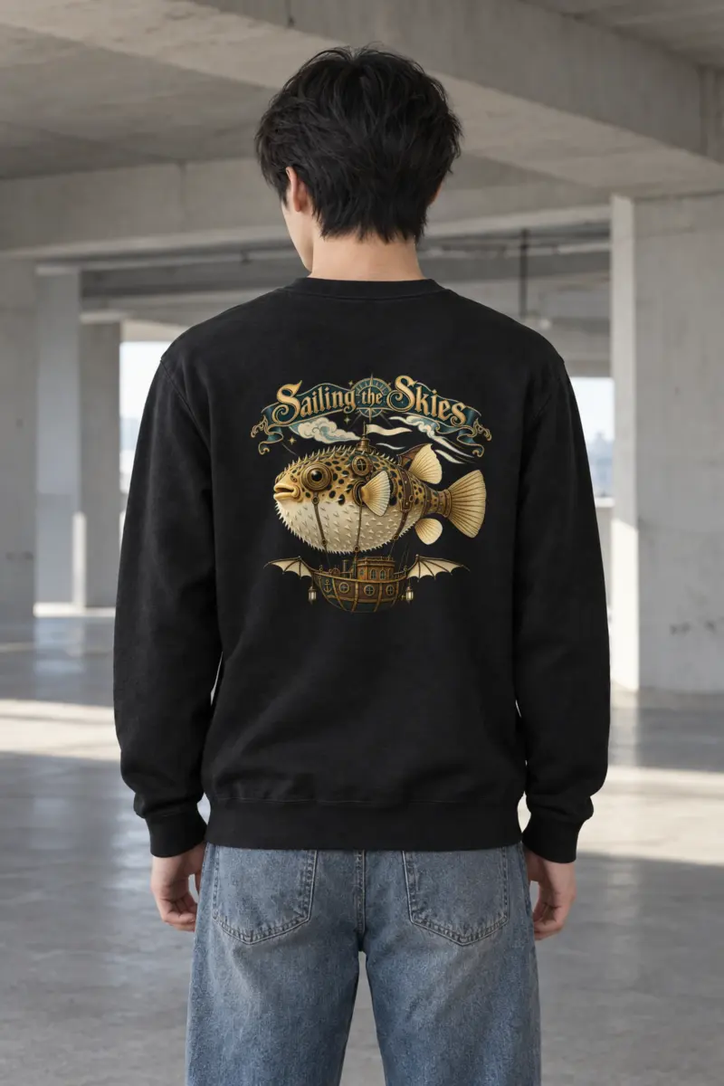 "Sailing The Skies" Heavy Blend Unisex Crewneck Sweatshirt