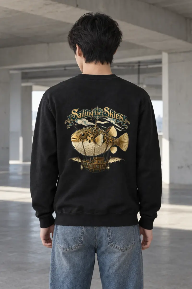 "Sailing The Skies" Heavy Blend Unisex Crewneck Sweatshirt