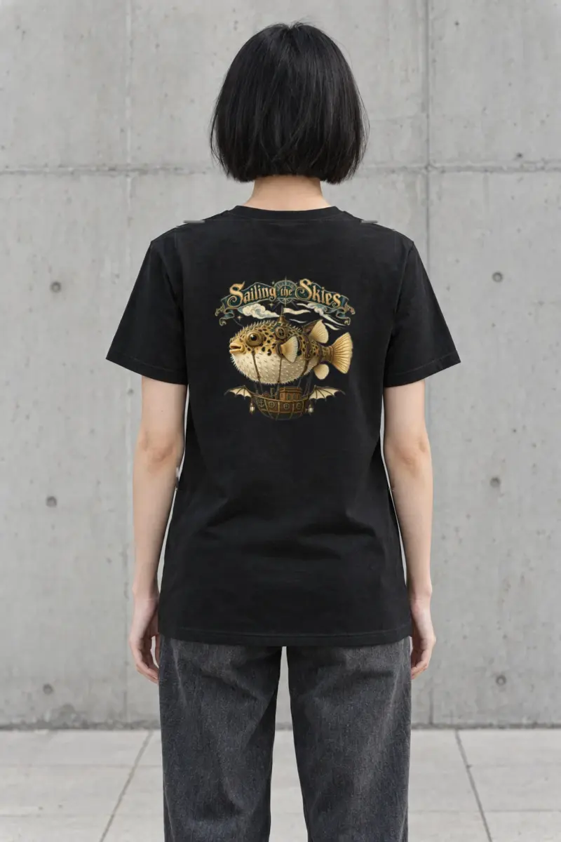 "Sailing The Skies" Heavyweight Unisex Crewneck T-shirt