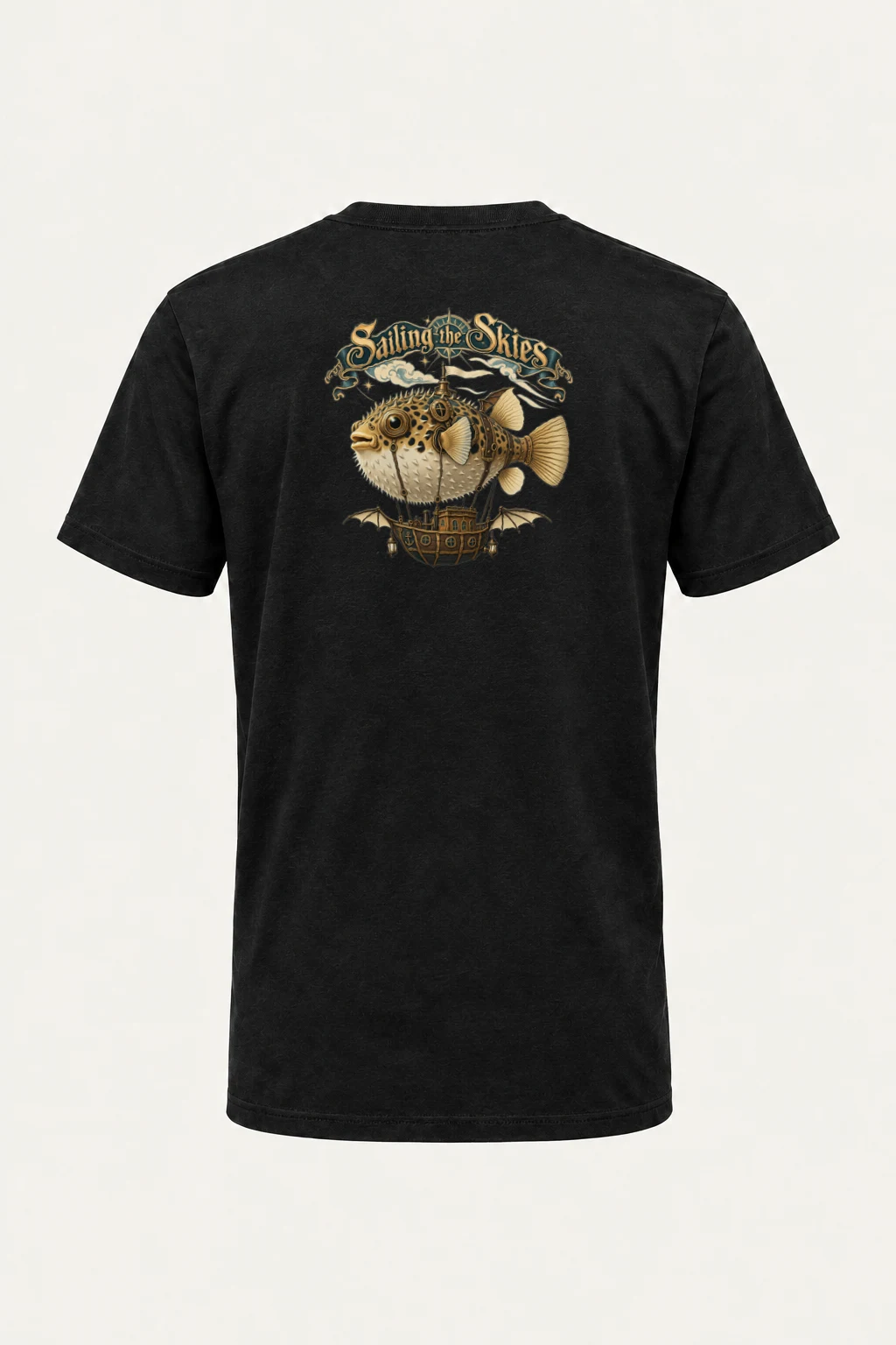 "Sailing The Skies" Heavyweight Unisex Crewneck T-shirt | Gildan 5000