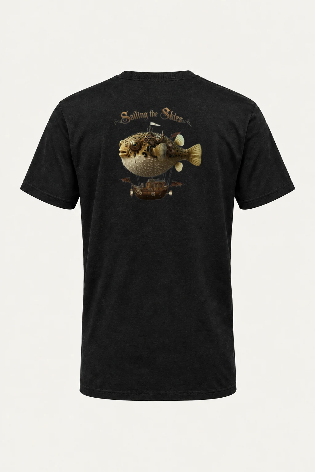 "Sailing the Skies" Heavyweight Unisex Crewneck T-shirt | Gildan 5000