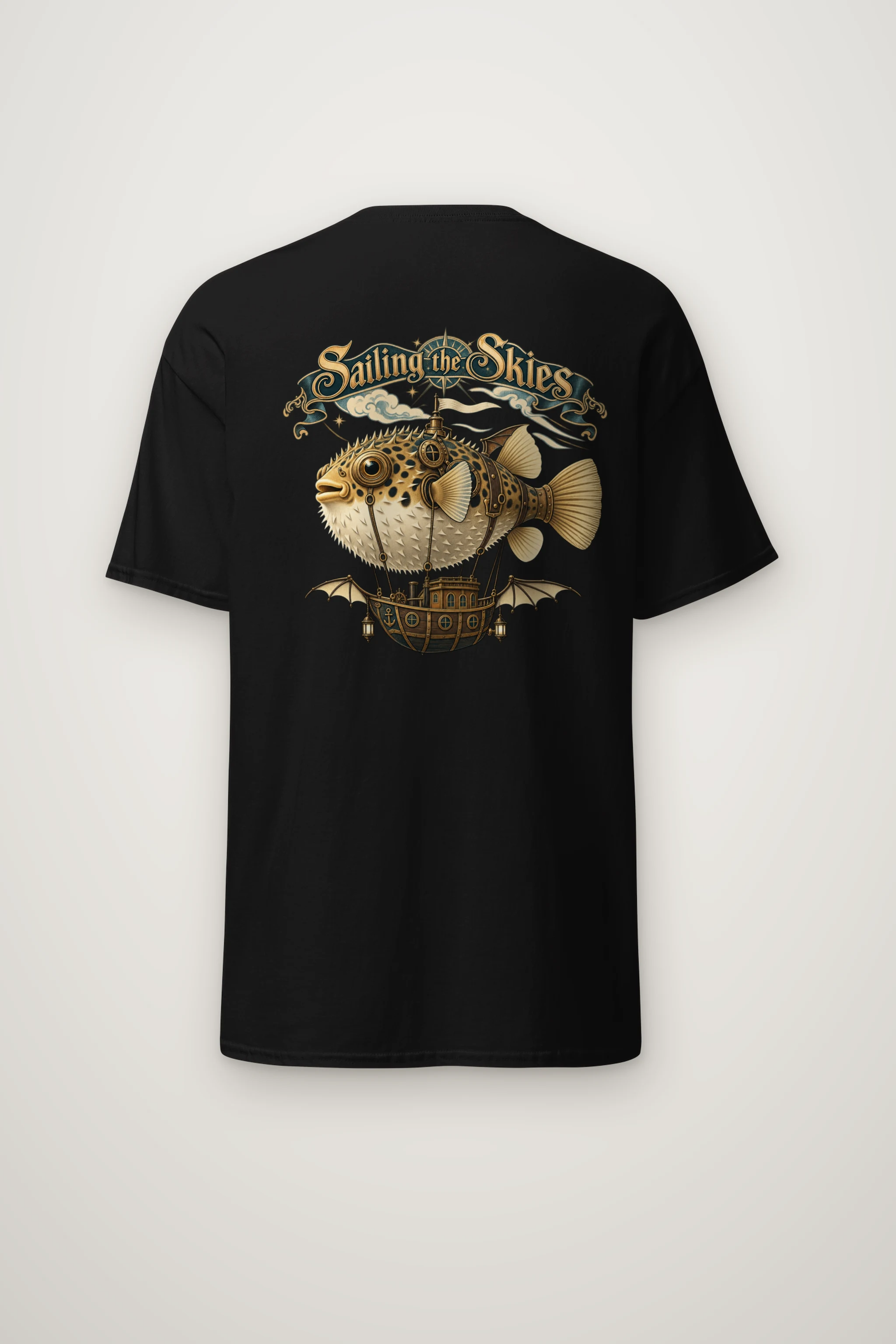 "Sailing The Skies" Heavyweight Unisex Crewneck T-shirt