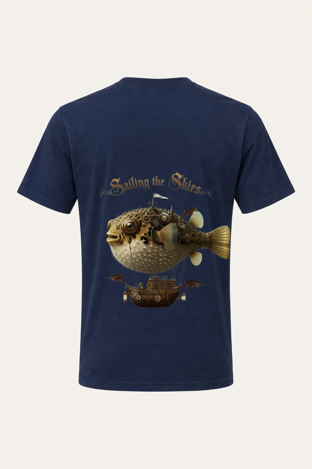 "Sailing the Skies" Heavyweight Unisex Crewneck T-shirt | Gildan 5000