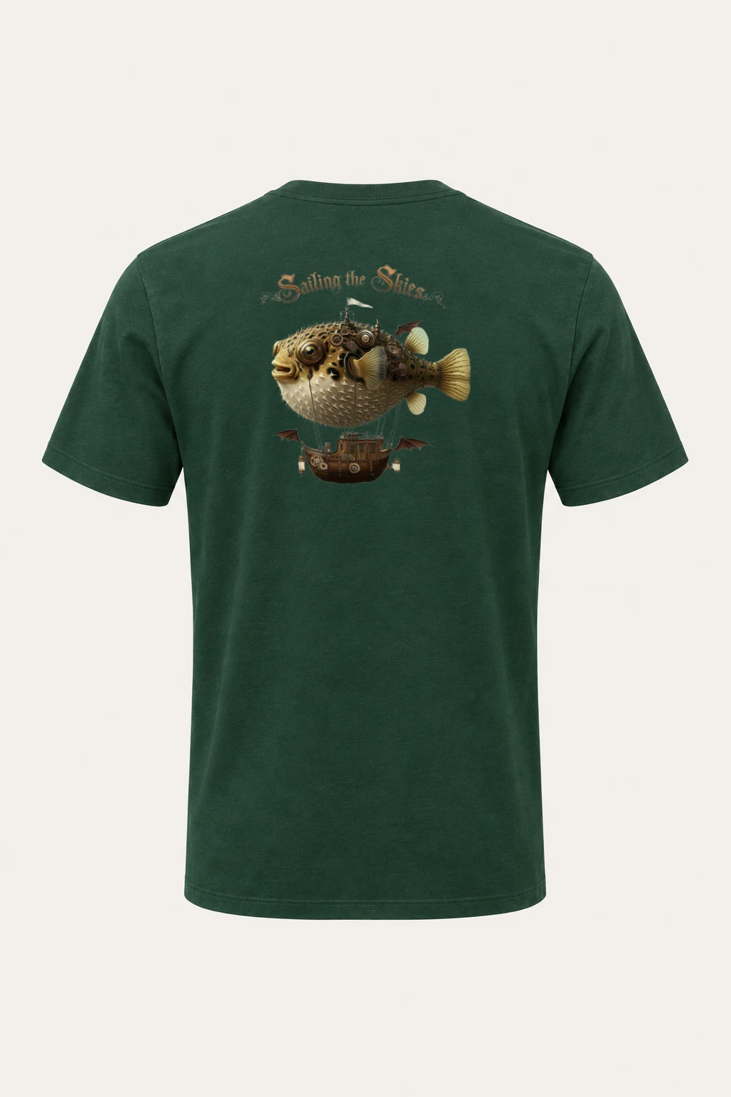 "Sailing the Skies" Heavyweight Unisex Crewneck T-shirt | Gildan 5000