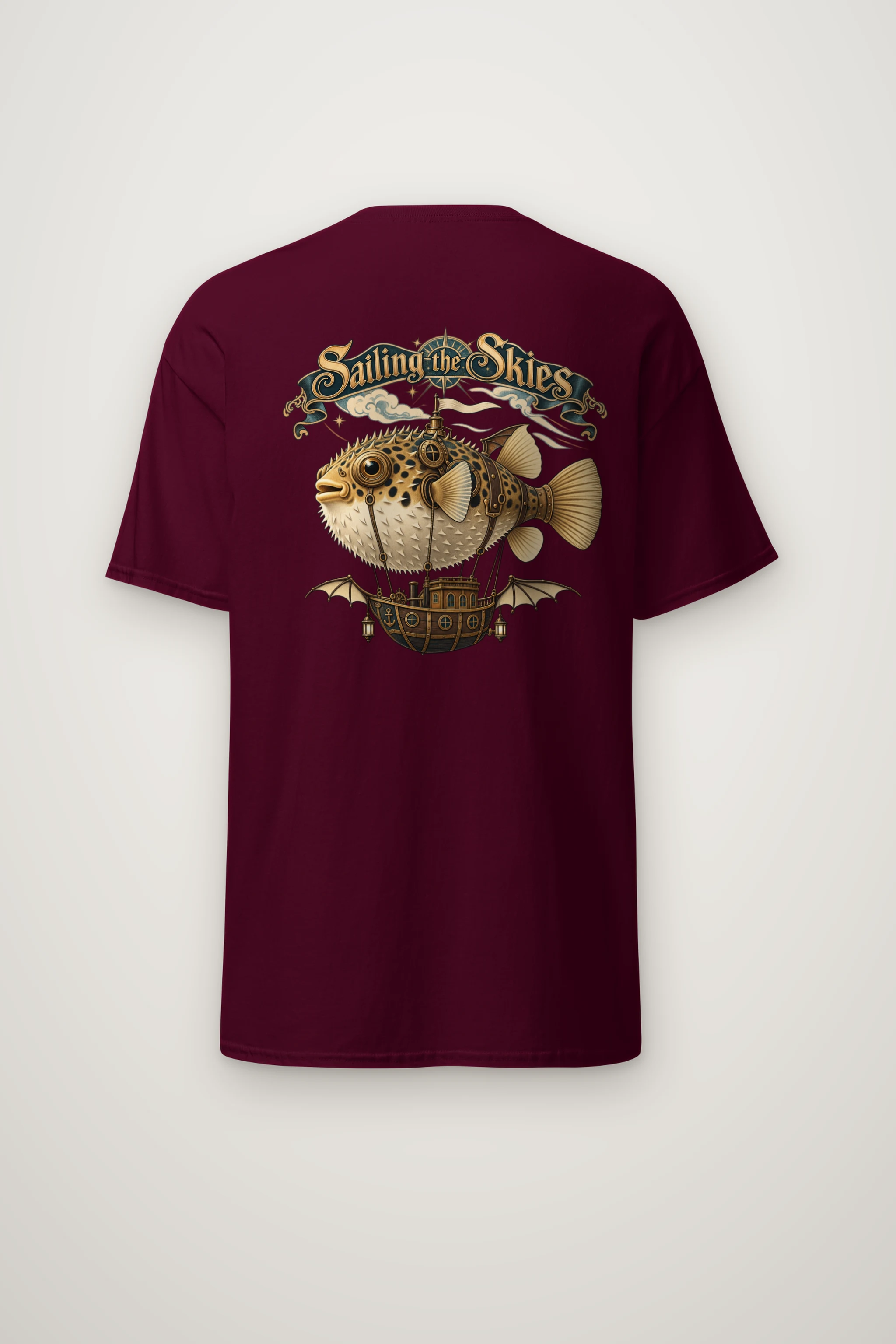"Sailing The Skies" Heavyweight Unisex Crewneck T-shirt